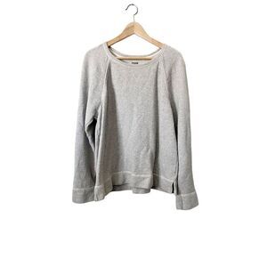 Aerie Light Gray Metallic Thread Crewneck Pullover Sweatshirt‎ Size Large
